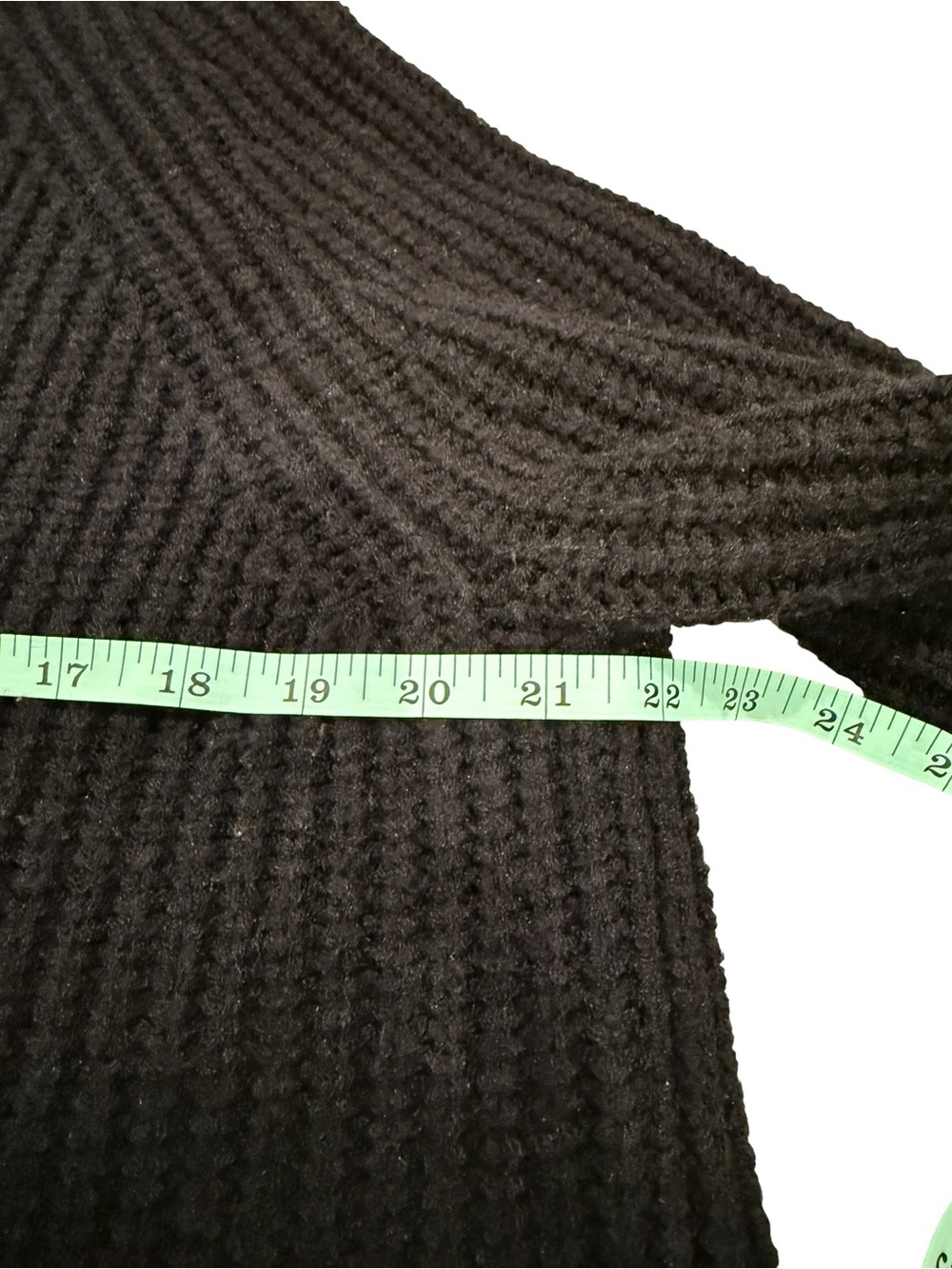 Priceless Black Ribbed Oversized Turtleneck Sweater - Picture 2 of 7